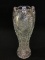Beautiful Ornate 16 Inch Tall Cut Glass Vase