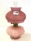 Pink Satin Glass miniature Kerosene Lamp