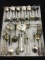 Lg. Group of Ornate Silver Plate Flatware Pieces