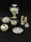 Lot of 9 Various Floral Design Pieces
