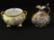 Lot of 2 Un-Marked Floral Decorated Pieces