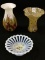 Lot of 3 Glassware Pieces Including 2-Glass