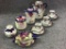 Group of Cobalt Blue Floral Decorated Pieces