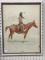 Framed Fredrick Remington Print-1956-