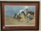 Framed Fredrick Remington Print-The Smoke