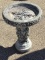 Sm. Heavy Cement Bird Bath (Sm. Hairline