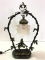 Contemp. Marble Base Sm. Bronze Lamp