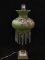 Brass & Marble Base Electrified Lamp w/