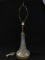 Lg. Ornate Cut Glass Base Table Lamp