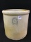 3 Gal Stoneware Crock Front Marked