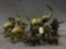Lot of 7 Various Metal Elephants Including