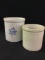 Lot of 2 Stoneware Crocks Including 2 Gal