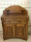 Antique Walnut Commode w/ Candle Stands