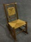 Wood Rocker w/ Woven Seat & Back