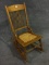 Wood Rocking Chair w/ Cane Seat