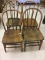 Lot of 4 Primitive Bentwood Chairs