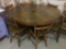 Lg. Round Oak Pedestal Table (54 Inches Round)