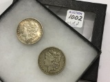 Lot of 2 Morgan Silver Dollars-1882-O &