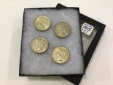 Lot of 4 Peace Dollars Including 2-1922