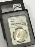 Graded 1889 Morgan Silver Dollar-MS64 (NGC)