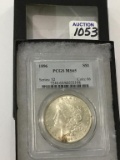 Graded 1896 PCGS MS65 Morgan Silver Dollar-