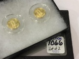 Lot of 2-2017 Gold Eagle Bullion Coins-5 Dollar
