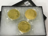 Lot of 3-2018 $25 Dollar Cook Islands Coins