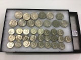 Lot of 38 Coins Including 13-Eisenhower Dollars