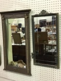 Lot of 2 Wall Hanging Art Nouveau Style Mirrors
