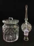 Lot of 2 Including Waterford Tree Topper Ornament