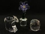 Lot of 3 Crystal Pieces Including Shannon Crystal