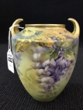 Hand Painted Nippon Floral Decorated Vase