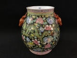 Contemp. Oriental Pot (14 Inches Tall)