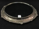 Lg. Silver Plateau Mirror (16 Inches Round)