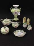 Lot of 9 Various Floral Design Pieces