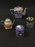 Lot of 4 Sm. Cloisonee Pieces Including