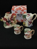 Lot of 4 Fitz & Floyd Santas Including