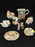 Lot of 9 Various Fitz & Floyd Easter Design Pieces