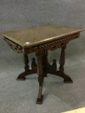 Very Nice Ornate Antique Chocolate Marble Top
