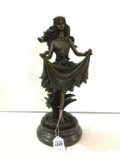 Bronze Ladies Statue (13 1/2 Inches Tall)