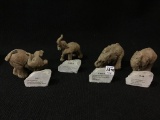 Lot of 4 Elephant Figurines-The Herd by Martha