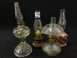 Lot of 4 Various Miniature Lamps-