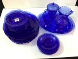 Vintage Cobalt Blue Depression Glass Including