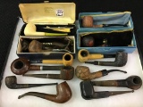 Group of Approx. 14 Various Old Smoking Pipes-