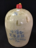 Antique Early 4 Gal  Jug Front Marked