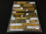 Lot of Approx. 17 Various Vintage Folding Rulers
