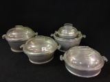 5 Piece Set of Guardian Service w/ Glass Lids
