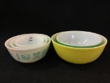 Group of Pyrex Including 2 & 3 Piece Nesting