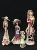 Lot of 4 Blue Sky Collectible Figurines