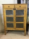 Primitive Pie Safe w/ Pierced Tin